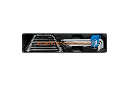 Ложемент для набора комбинированных ключей и шестигранников 9-90120MR, PVC KING TONY 84730820B