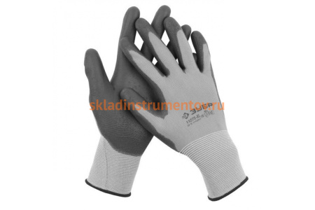 Перчатки для точных работ с полиуретановым покрытием Зубр МАСТЕР размер S/7 11275-S