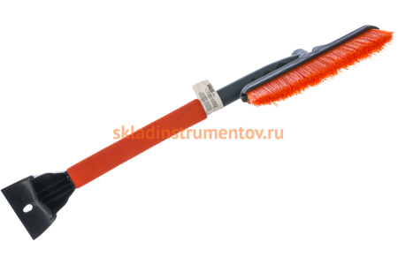 Щетка-сметка для снега со скребком, поворотная голова STELS 510 мм 55305
