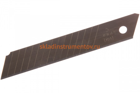 Лезвие "МАСТЕР" сегментированное, сталь У9А, в боксе, 18 мм, 10 шт. Зубр 09721-18-10