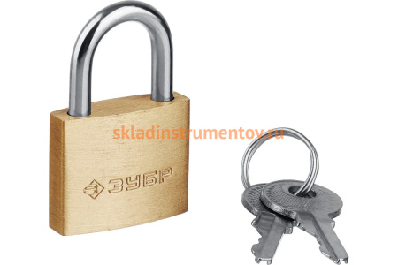 Навесной замок ЗУБР 25 мм 37130-25