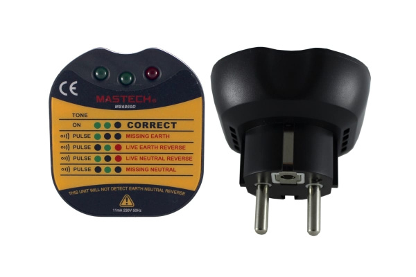 Цифровой тестер электросети для евро-розеток Mastech MS6860D 58485