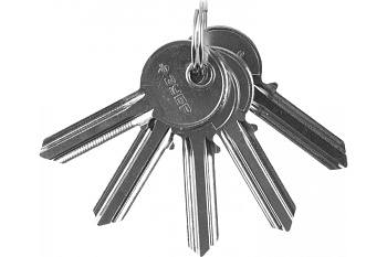 Заготовка ключа Зубр "Мастер" для цилиндровых механизмов английский тип 5 шт. 52195_z01