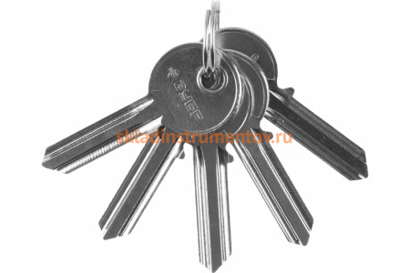Заготовка ключа Зубр "Мастер" для цилиндровых механизмов английский тип 5 шт. 52195_z01