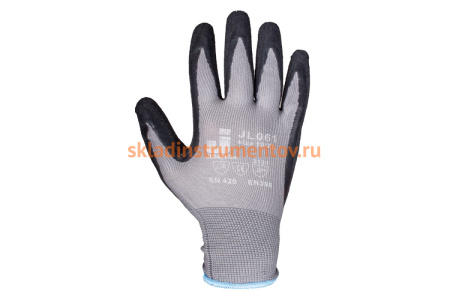 Защитные перчатки с рельефным латексным покрытием Jeta Safety 12 пар JL061/XL Защитные перчатки с рельефным латексным покрытием Jeta Safety 12 пар JL061/XL