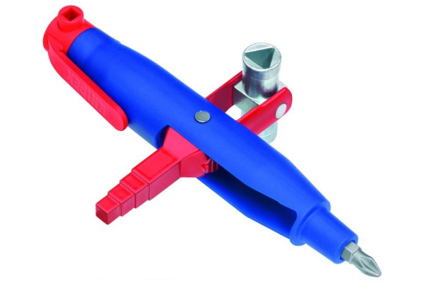 Ключ для электрошкафов с битой и переходником KNIPEX KN-001108