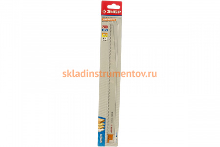 Полотно S1344D по дереву для сабельной пилы (280 мм; 4,2 мм; Cr-V) Зубр 155711-28