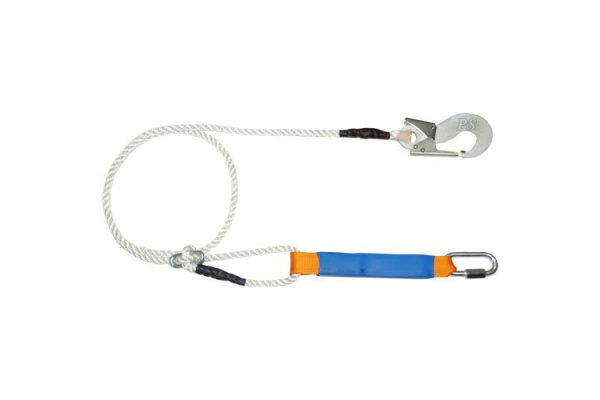 Строп из регулируемого каната 2 м с амортизатором, монтажным и соединительным карабином ПРОГРЕСС СЕФЕТИ Строп аВрег+Кс