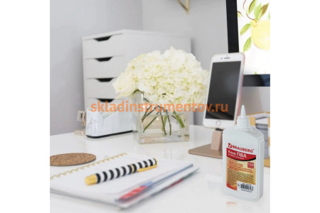 Клей ПВА BRAUBERG бумага, картон, дерево, 150 г 227378