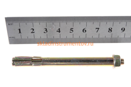 Анкерный болт с гайкой Зубр 8 x 85 мм, 50 шт, желтопассивированный, Профессионал 302342-08-085