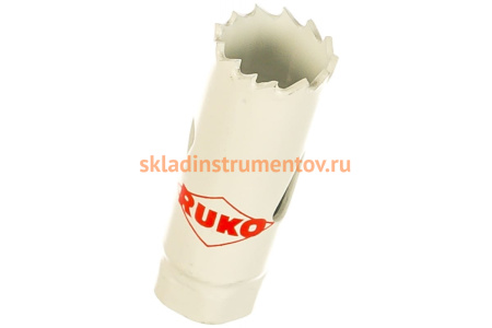 Коронка биметаллическая HSS Co 8% (19 мм) RUKO 126019