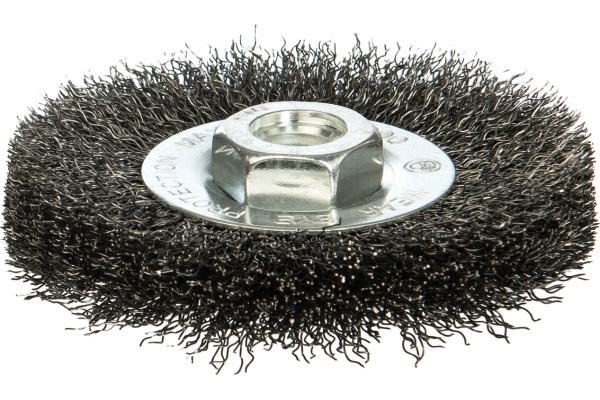 Щетка дисковая цилиндрическая по нержавейке (115 мм; М14х2 мм) для УШМ Профоснастка 20804012