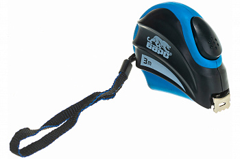 Рулетка Барс Полимер 3 м автоматическая фиксация эргономичная форма 32501