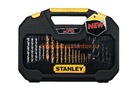 Набор сверл и бит FAMILY+ 70 шт. Stanley STA7184