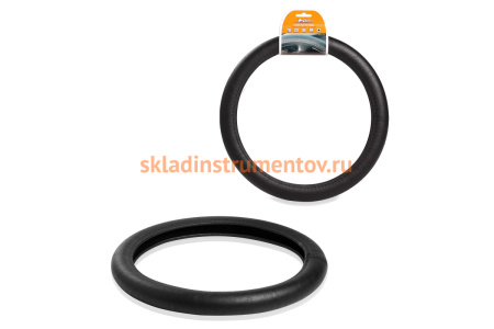 Оплетка на руль Airline гладкая кожа, черная, 37-39 см М AWC-RS-10M