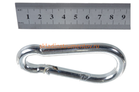 Карабин оцинкованный DIN 5299С 15 шт. (10 мм; ТФ5) Зубр 4-304545-10