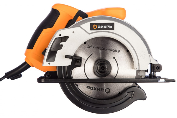 Дисковая пила ВИХРЬ ДП-160/1300 72/11/4