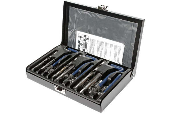Набор инструментов для восстановления резьбы М6, М8, М10 12шт кейс JTC-4779A