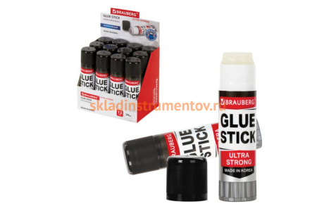 Клей-карандаш BRAUBERG ULTRA STRONG, усиленная формула, 36 г, Южная Корея 229546