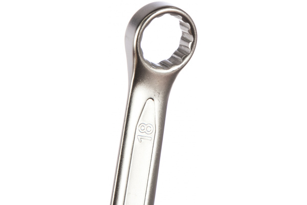 Комбинированный ключ 18мм Chrome vanadium на держателе ЭВРИКА ER-53181