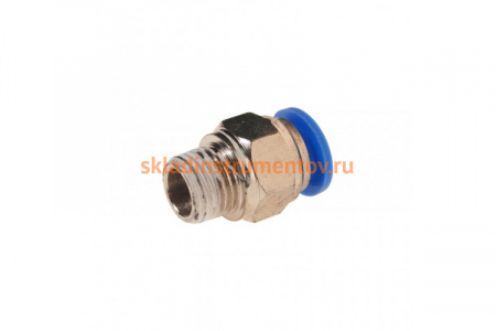Фитинг для пластиковых трубок (10 мм; 1/4М) ROCKFORCE RF-SPC10-02