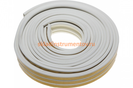 Самоклеящийся уплотнитель Зубр резиновый профиль P белый 16 м 40922-016