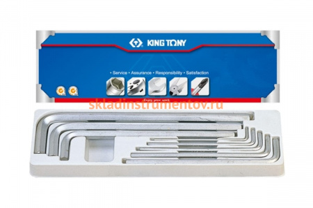 Набор Г-образных шестигранников 1/8"-9/16", 8шт KING TONY 20208SR01