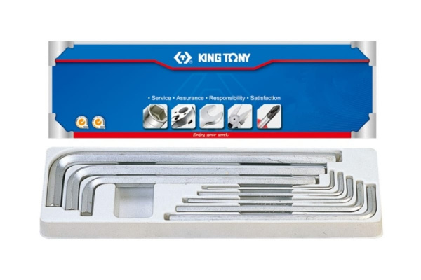 Набор Г-образных шестигранников 1/8"-9/16", 8шт KING TONY 20208SR01
