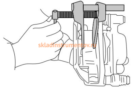 Приспособление для утапливания поршней тормозного цилиндра Дело Техники 0-65 мм 20/ 820001