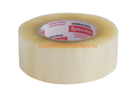 Клейкие ленты BRAUBERG 48 мм х 200 м, упаковочные, комплект 4 шт., прозрачные, 440078