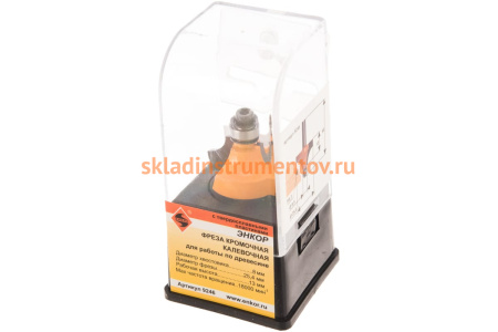 Фреза кромочная калевочная (25.4х13 мм; R 6.3 мм; хвостовик 8 мм) по дереву Энкор 9246