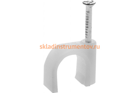 Круглая скоба STAYER с оцинкованным гвоздем для крепления кабеля 14 мм 50 шт. 4510-14