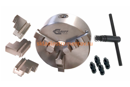 Патрон токарный 3-х кулачковый 7100-0035П К11-250С6 (250 мм) GRIFF b208166