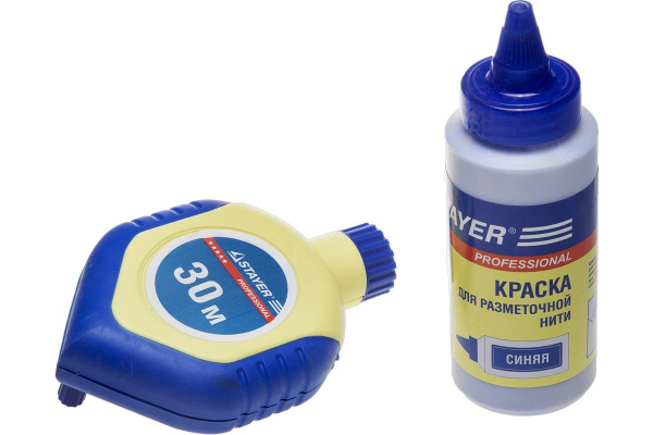 Нить разметочная с синей краской (115 г; 30 м) Stayer 2-06383-H2 Нить разметочная с синей краской (115 г; 30 м) Stayer 2-06383-H2