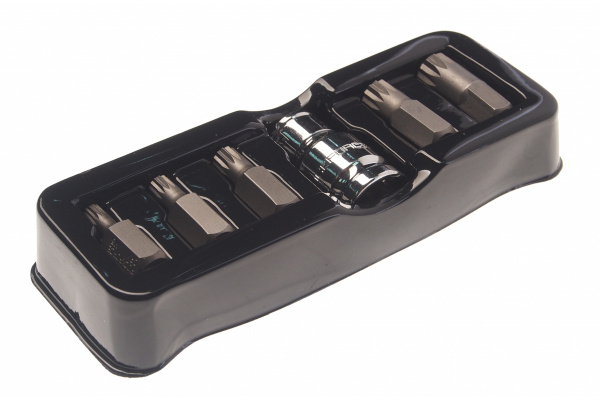 Набор бит SPLINE с битодержателем (6 пр; 1/2") Rockforce RF-4066