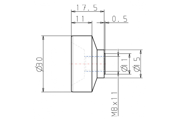 Ручка с накаткой KIPP K0138.08