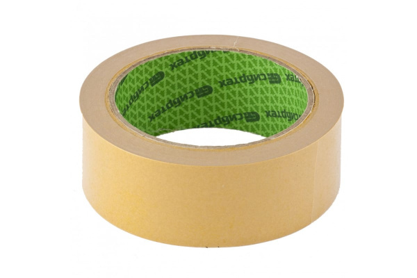 Клейкая двусторонняя лента СИБРТЕХ 38х25 на тканевой основе 88811