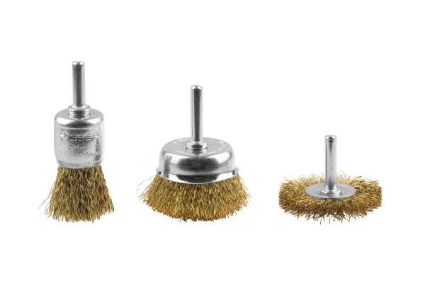 Набор щеток ЭКСПЕРТ витая латунированная стальная проволока (3 шт; 24/50/50 мм) для дрели Зубр 3530-H3_z01