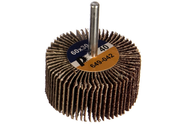 Круг лепестковый с оправкой (60х30 мм; P40) ПРАКТИКА 649-042