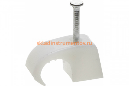 Универсальная скоба STAYER для крепления кабеля 7-11 мм с оцинкованным гвоздем 50 шт. 45050-07-11