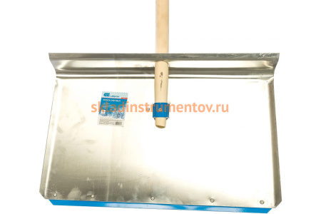 Тротуарная лопата, алюминий с черенком 600 х 400 мм СИБРТЕХ 61490