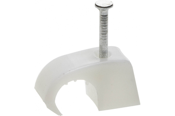 Универсальная скоба STAYER для крепления кабеля 7-11 мм с оцинкованным гвоздем 50 шт. 45050-07-11