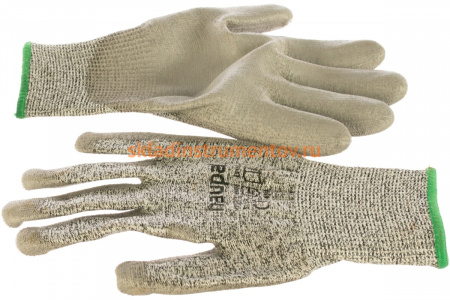 Перчатки с полиуретановым покрытием HAUPA, 5 степень защиты, серые, р. 11, 1 пара 120304/11