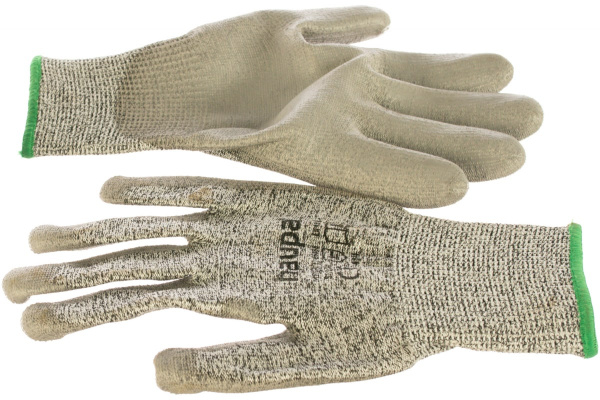 Перчатки с полиуретановым покрытием HAUPA, 5 степень защиты, серые, р. 11, 1 пара 120304/11