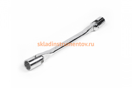 Торцевой шарнирный хромированный ключ HORTZ 16х17 HOR 120799