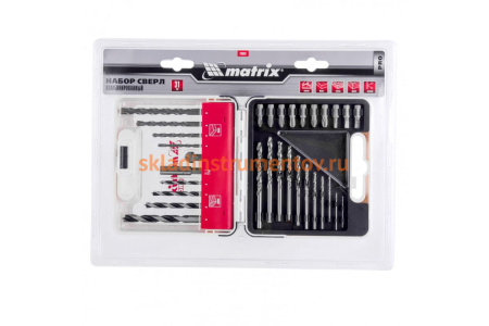 Набор сверл и бит PRO, 31 шт. MATRIX 725631