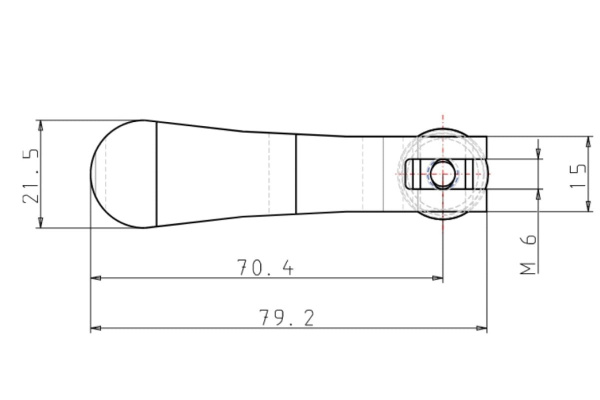 Эксцентриковая рукоятка KIPP K0005.1501106