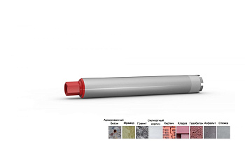 Коронка алмазная HSP (112х450 мм; 1 1/4 UNC) Rothenberger FF41110