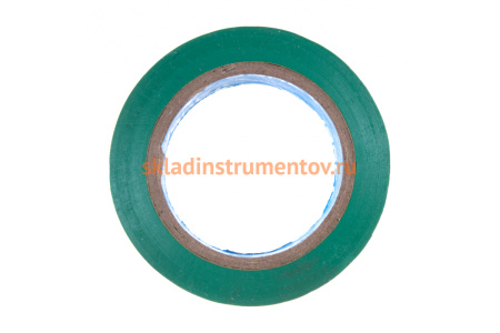 Изолента Зубр ЭЛЕК-10 ПВХ не поддерживает горение 10м /0 13х15мм/ зеленая 1233-4_z02