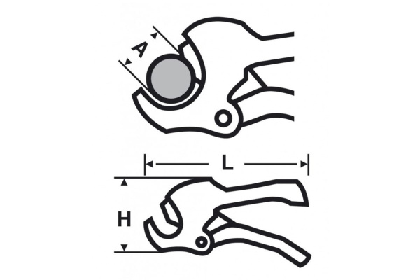 Ножницы для труб ПЭ до 42мм VIRAX 215042